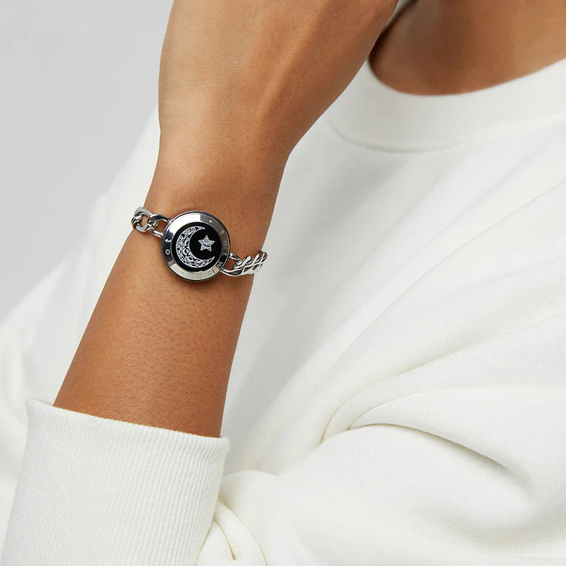 Sun&Moon smart bracelets with Figaro chain