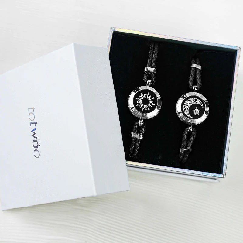 Sun&Moon smart bracelets with braided strap