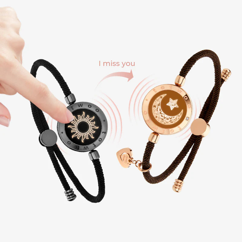 Sun&Moon smart bracelets with Milanese rope