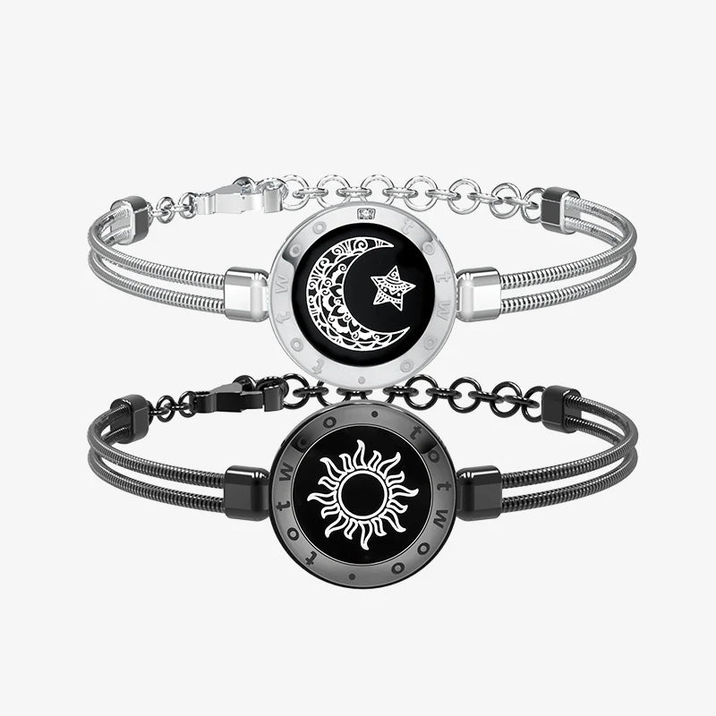 Sun&Moon smart bracelets with snake chain