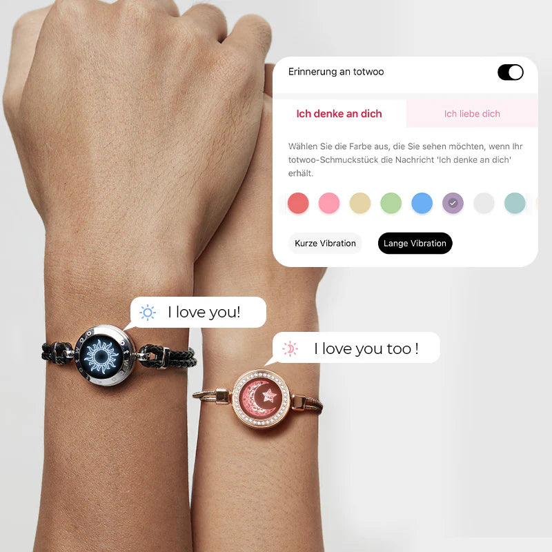 Sun&Moon smart bracelets with snake chain & braided strap