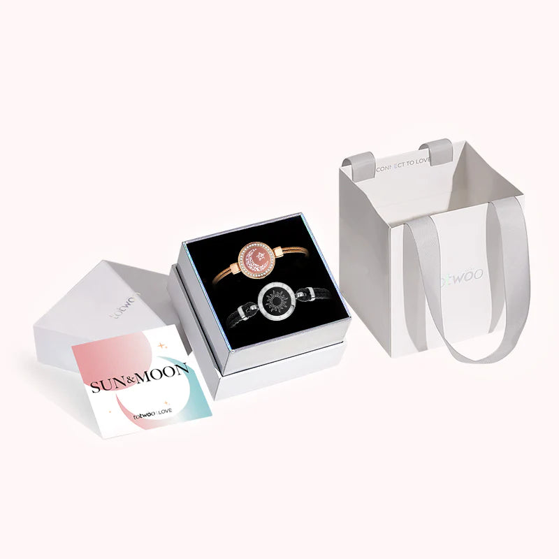Sun&Moon smart bracelets with snake chain & braided strap