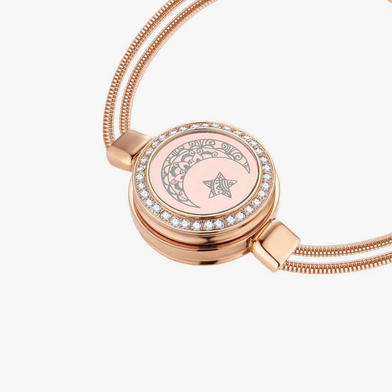 Sun&Moon smart bracelets with snake chain & braided strap