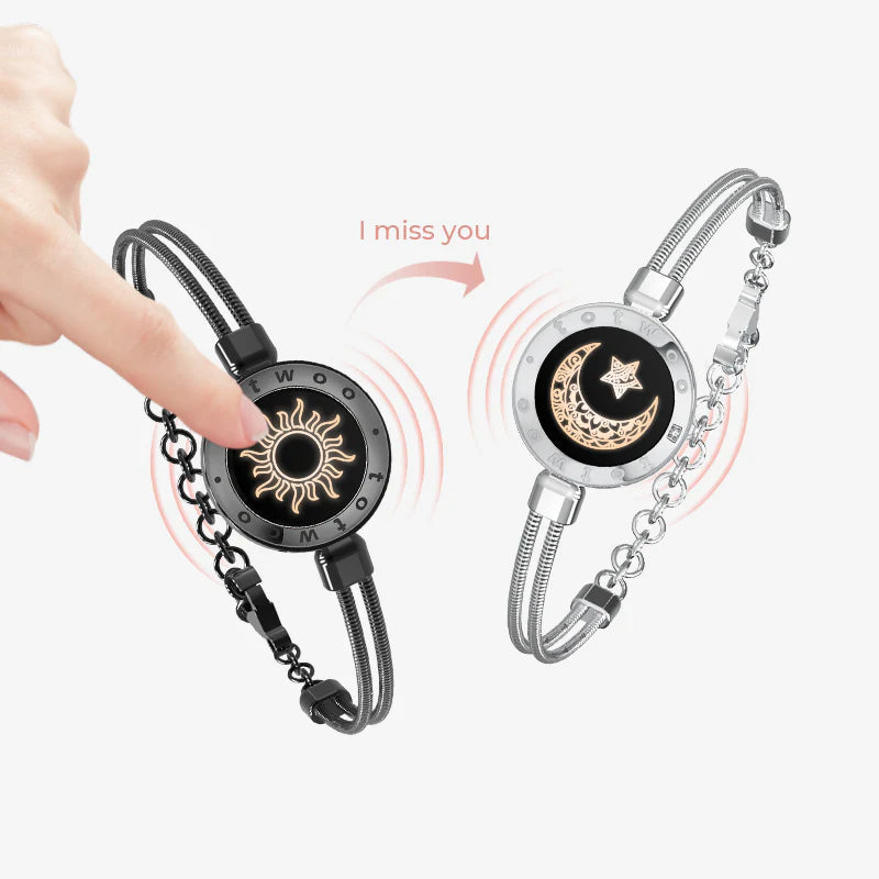 Sun&Moon smart bracelets with snake chain
