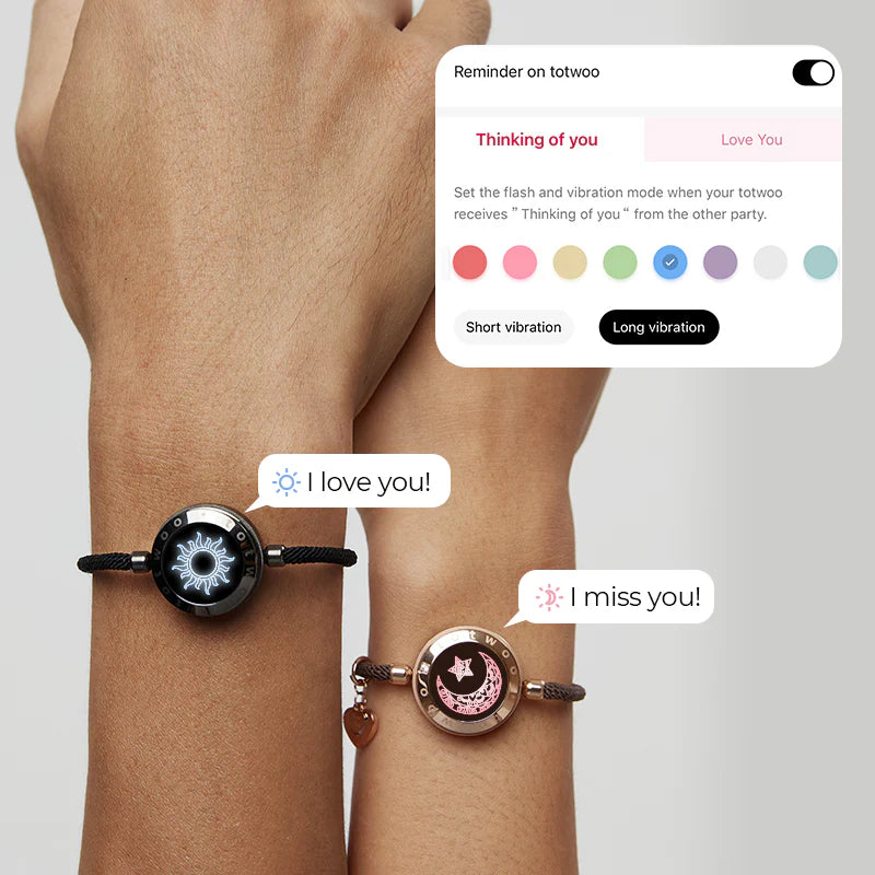 Sun&Moon smart bracelets with Milanese rope