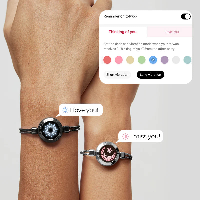 Sun&Moon smart bracelets with snake chain
